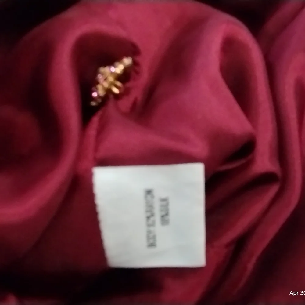 Y2K Kay Unger NY Women's Velour Art Wear Grannycore Old Money Blazer Size 8 Vamp